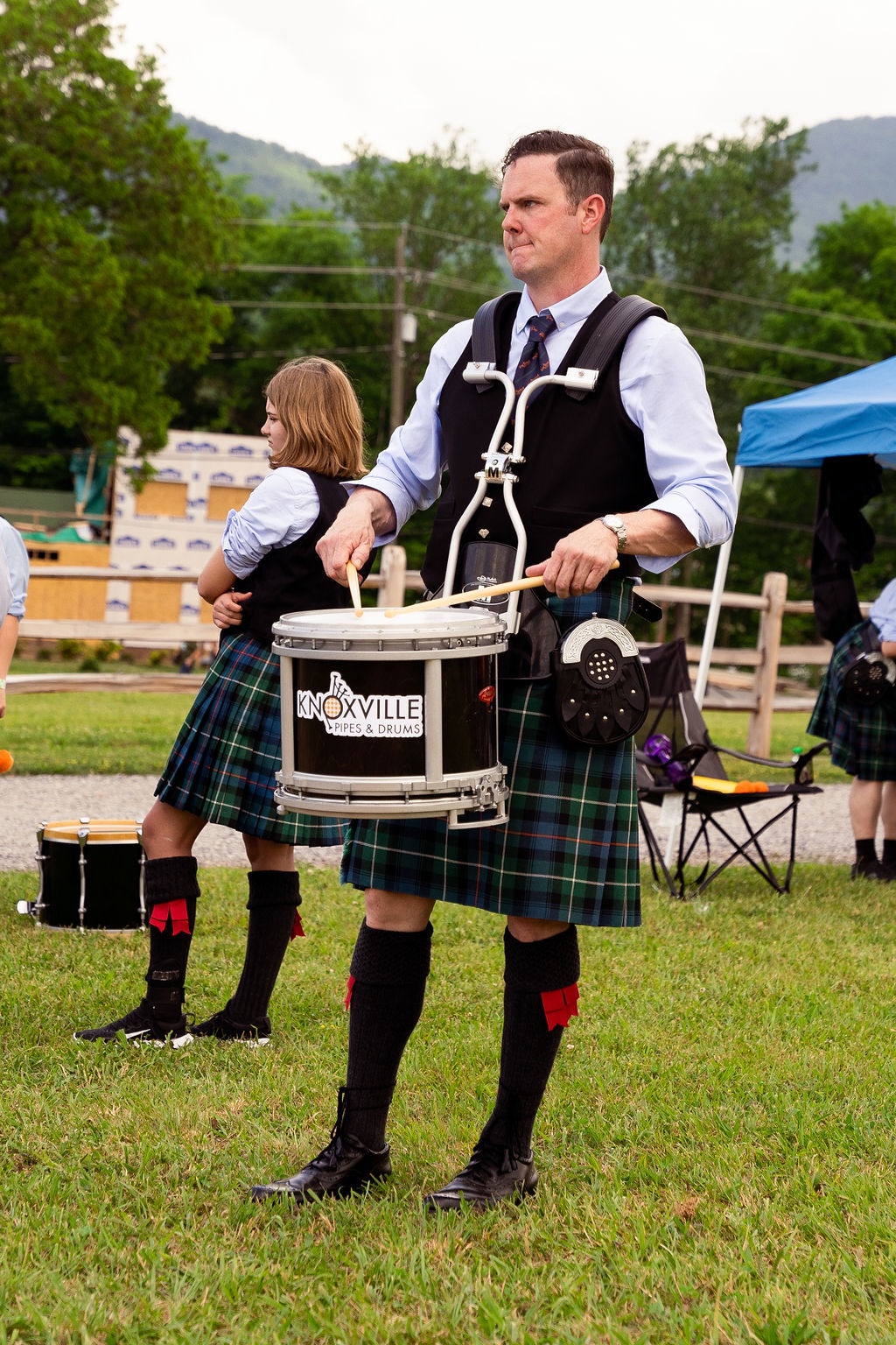 Drummer performing in Scottish Festival competition