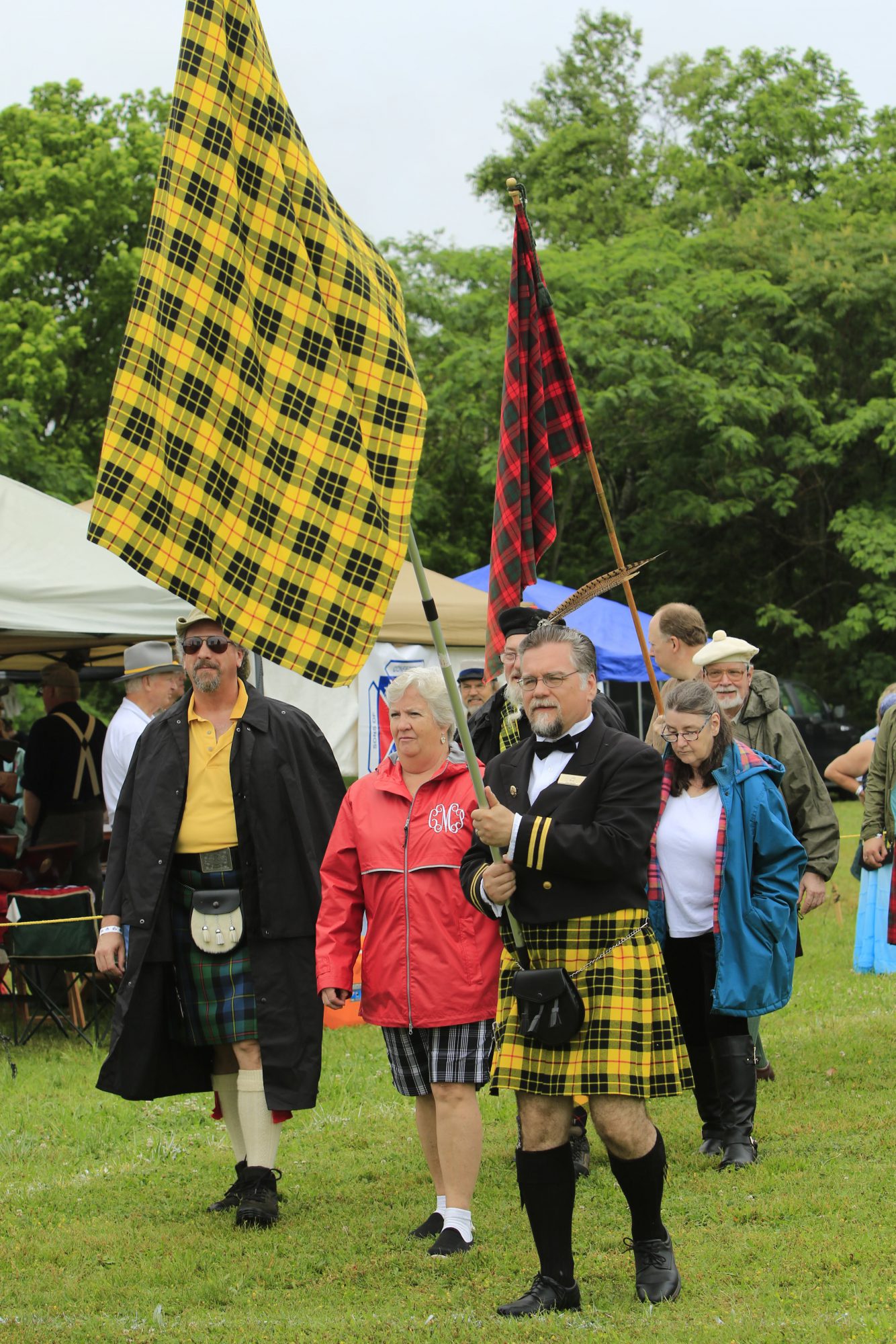 Scottish clans with their tartans